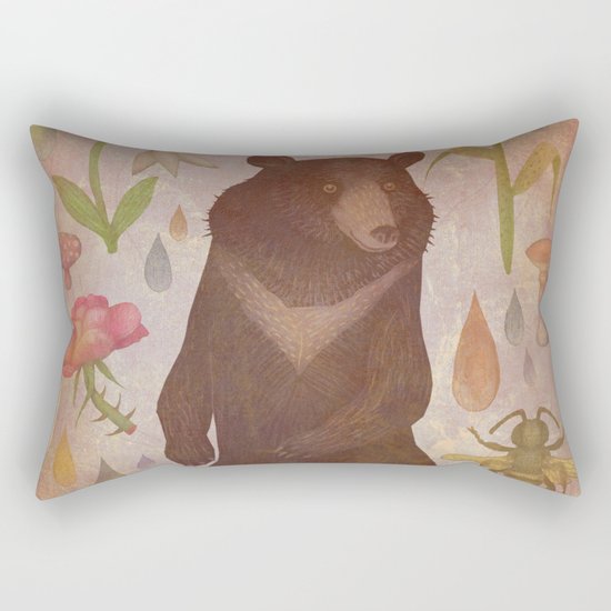 Asian Black Bear Rectangular Pillow