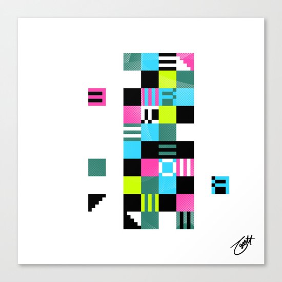 Something Other 1 On White Canvas Print