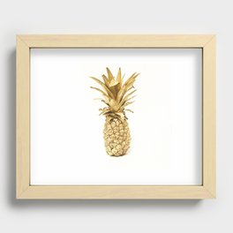 Golden Pineapple  Recessed Framed Print