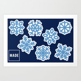 Snowflake Sheet Art Print