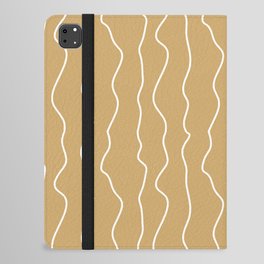 khaki line pattern iPad Folio Case