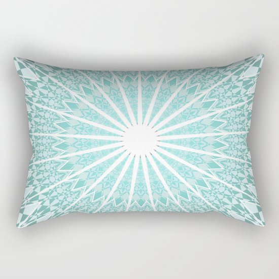 Mint Mandala Rectangular Pillow
