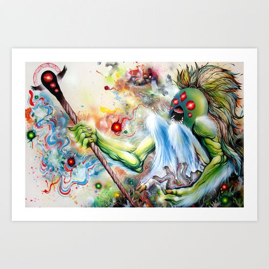 Architect of Prehysterical Myth Art Print