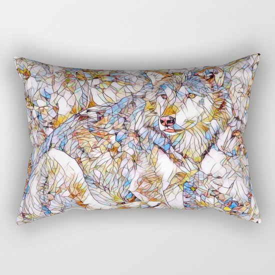 Animal ArtStudio 1216 Wolf Rectangular Pillow