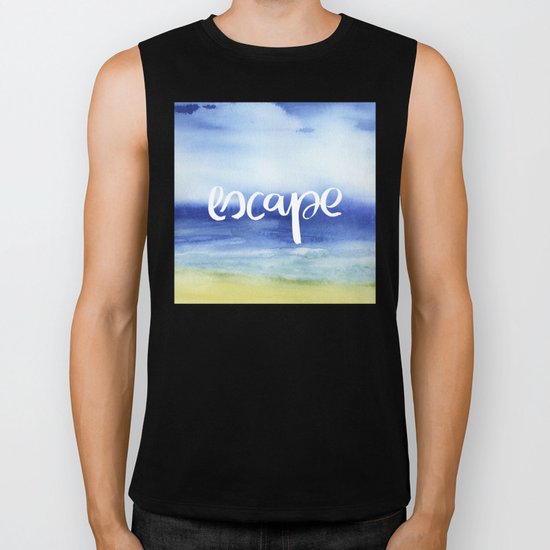 Escape - Collaboration by Jacqueline Maldonado and Galaxy Eyes Biker Tank