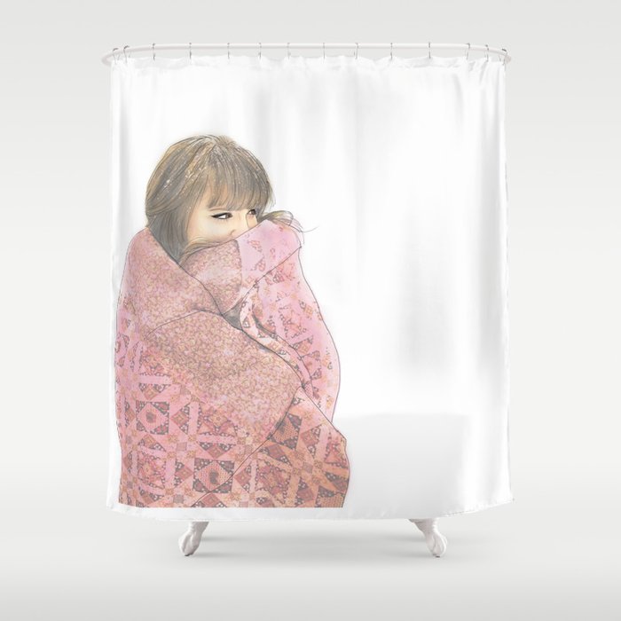 cold winter Shower Curtain