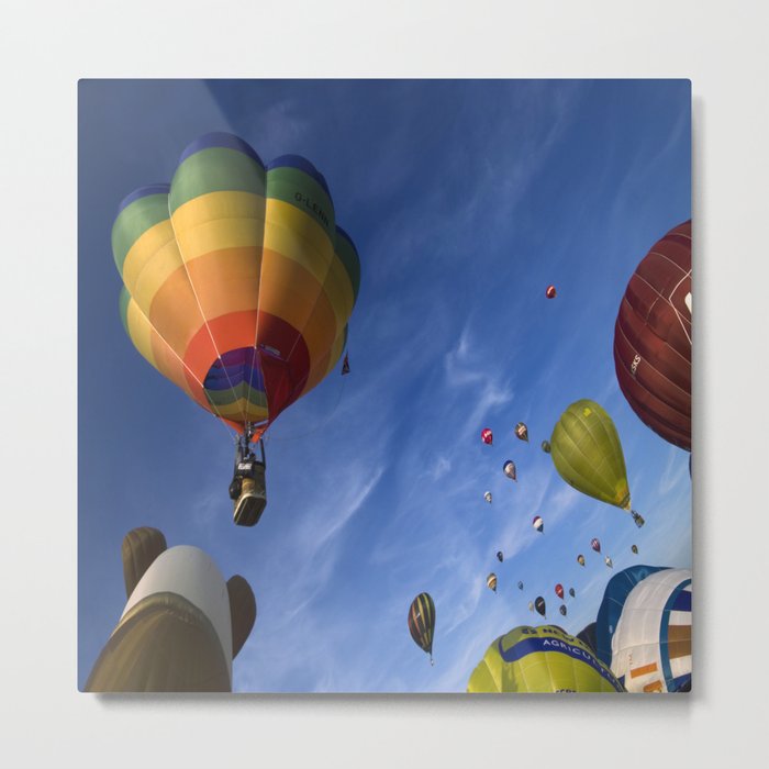Rainbow balloons Metal Print