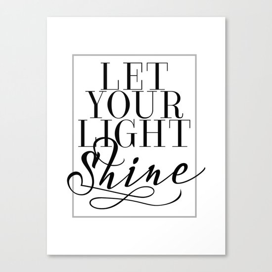 Let Your Light Shine 1 Canvas Print
