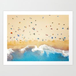 Beach Colors | Aerial Drone Photography  Art Print