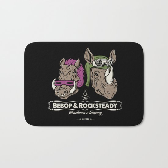 Bebop & Rocksteady Henchmen Academy Bath Mat