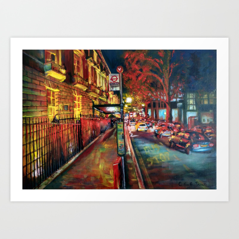 Summer In The City Art Print By Catherinedawn Society6