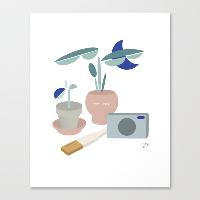 modern and mindful still life Canvas Print