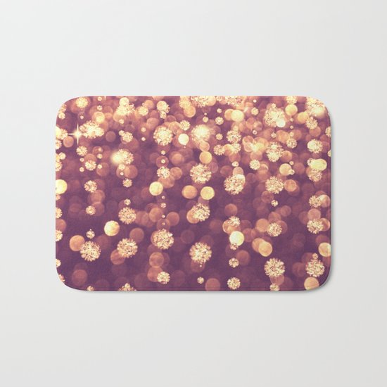 Dazzling Rose Gold Bath Mat