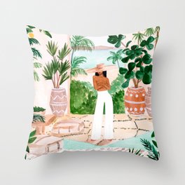 Peaceful Morocco II Throw Pillow