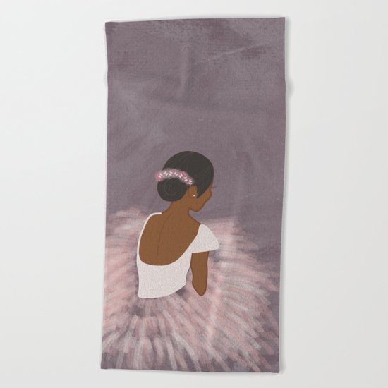 Ballerina Dancer Beach Towel