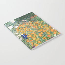 Gustav Klimt Flower Garden Notebook