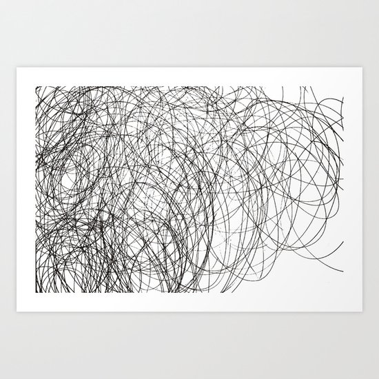 thinking Art Print