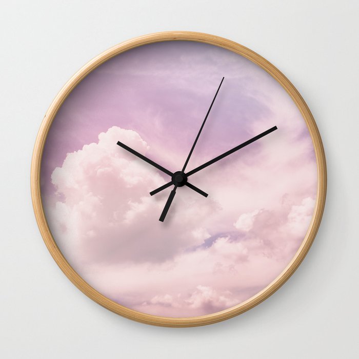 Upon The Clouds Wall Clock