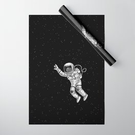 Astronaut in the outer space Wrapping Paper