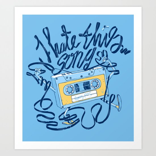 Sad song Art Print