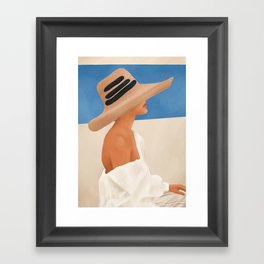 Summer Hat Framed Art Print