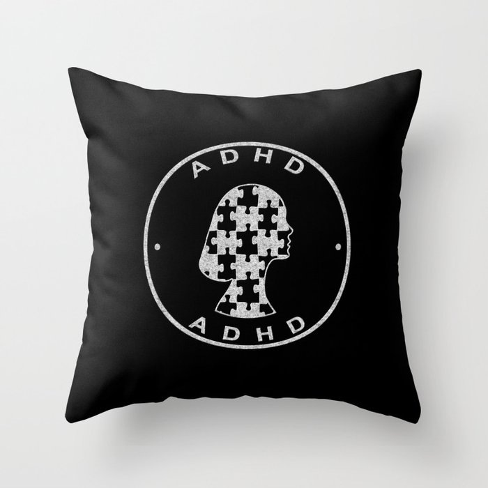 ADHD, Psychology Concept Throw Pillow