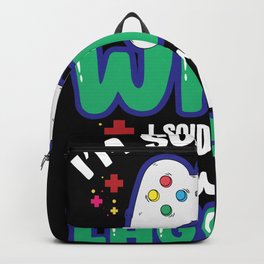 Lagging Console Gamer Design for Video Games Player Backpack