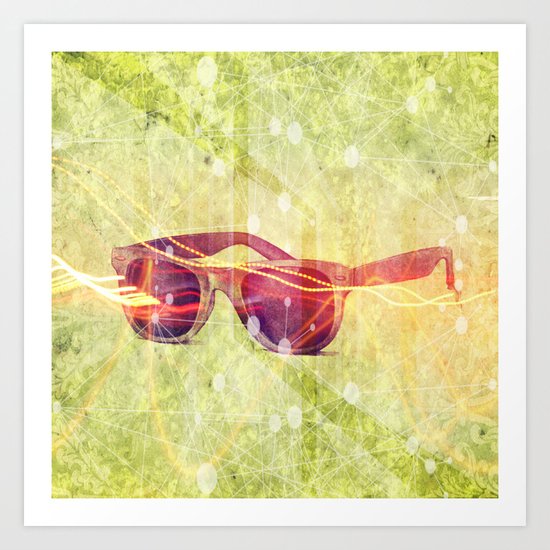 Retro Raybans Art Print