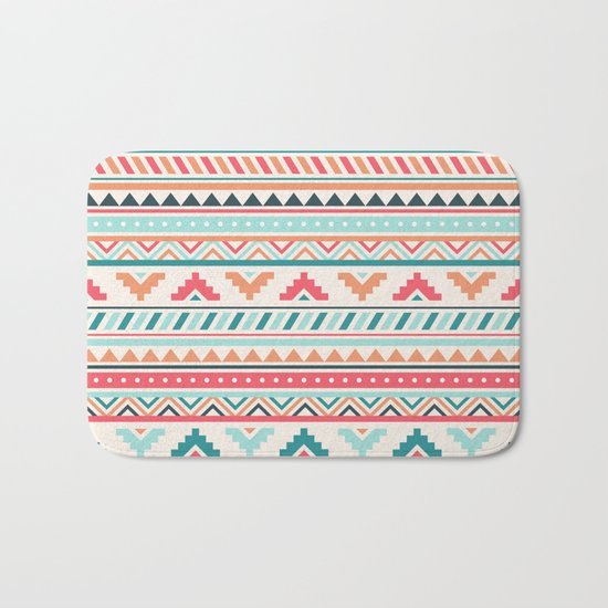 Aztec Pattern Bath Mat