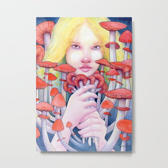 Keeper of the Scarlet Garden Metal Print