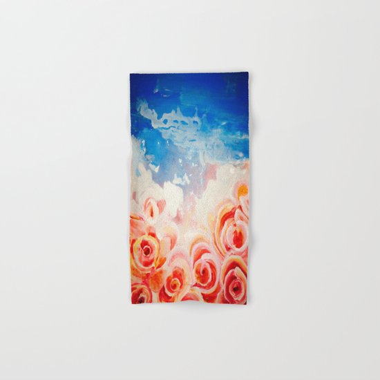 Peachy Roses Hand & Bath Towel