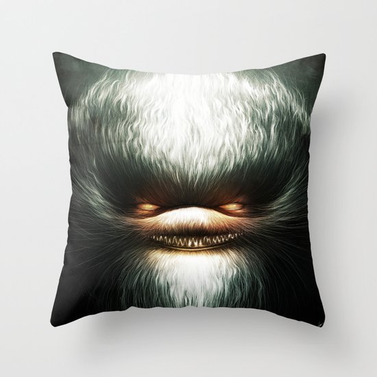 Little Evil Throw Pillow
