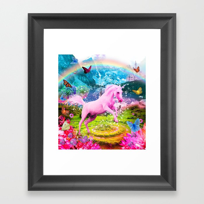 Valentina's Unicorn Framed Art Print