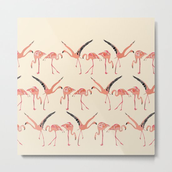 vanilla flamingos Metal Print