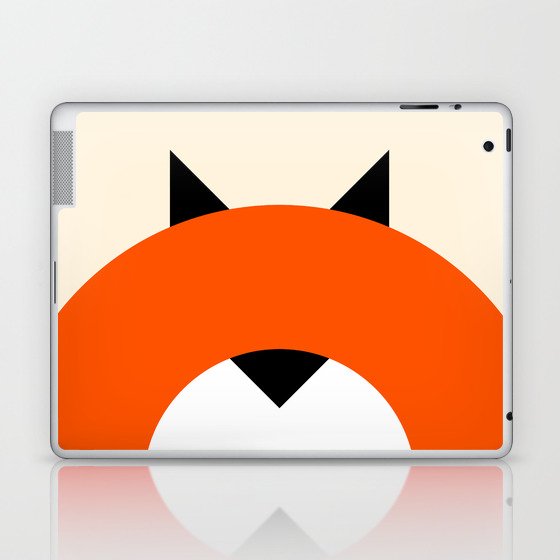 A Most Minimalist Fox Laptop & iPad Skin