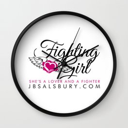 Fighting Girls Wall Clock