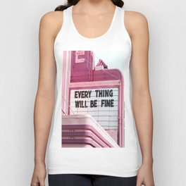 Every Thing Will Be Fine Unisex Tanktop | Positivethinking, Life, Everything, Inspirations, Inspiration, Quotes, Willbefine, Inspirationalquotes, Inspirational, Photo 