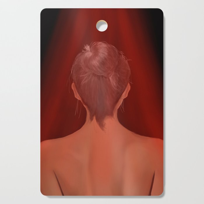 Girl in the Red Light Cutting Board