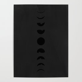 moon in darkness Poster