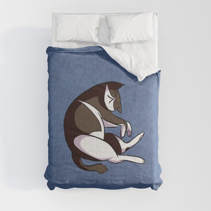 Sleeping cat Comforter
