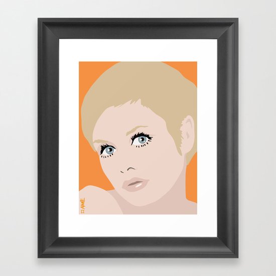 Twiggy Framed Art Print