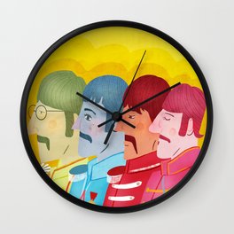 John, Paul George and Ringo Wall Clock | Music, Digital, Illustration, People 