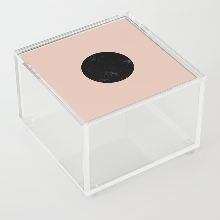 A Circle on Blush Art Acrylic Box