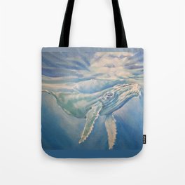 The Blue Whale Tote Bag