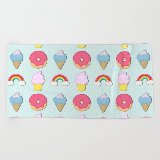 Happy Candyland Beach Towel
