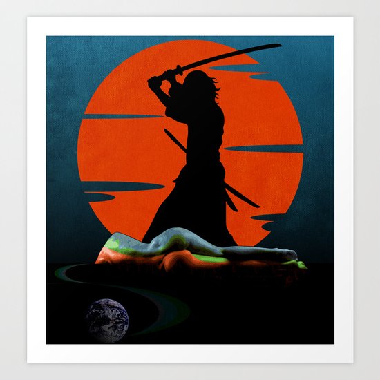 Defeated by Humans Art Print