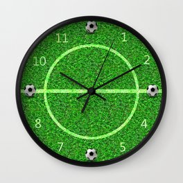Soccer Football Field - Round Wall Clock Wall Clock