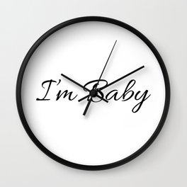 I'm Baby Print Wall Clock