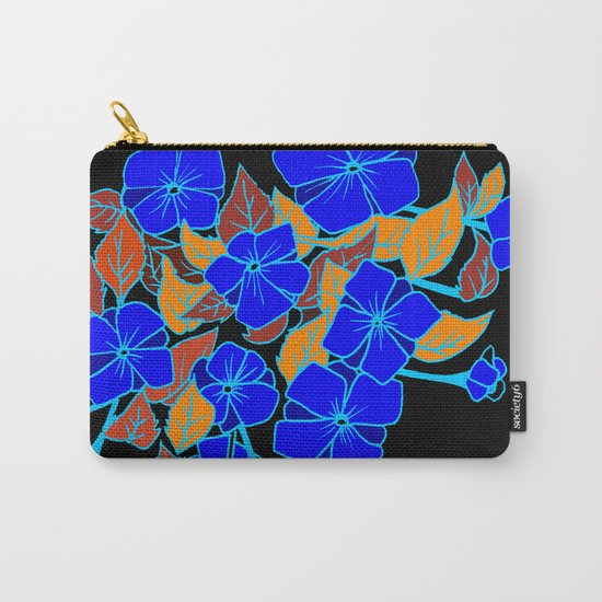 Blue Violets Carry-All Pouch