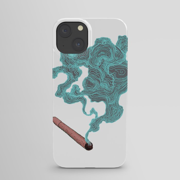Smoke (Blue & Red) iPhone Case